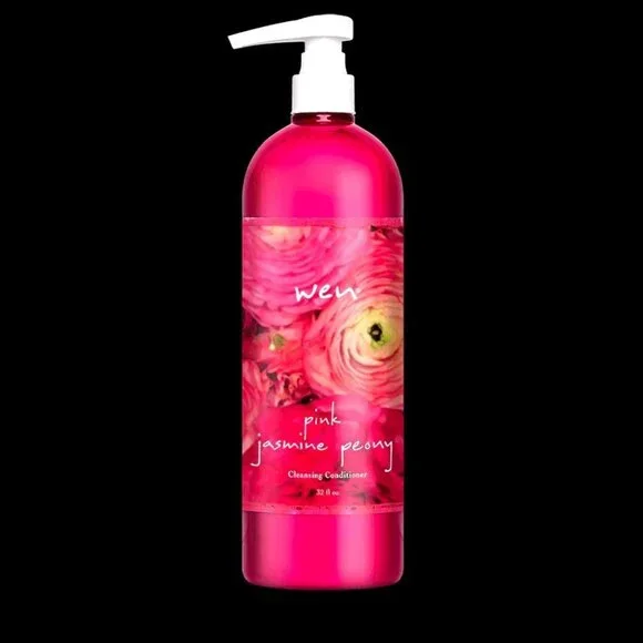 WEN Pink Jasmine Peony Cleansing Conditioner 32oz + Free Replenishing Treatment - Picture 3 of 4